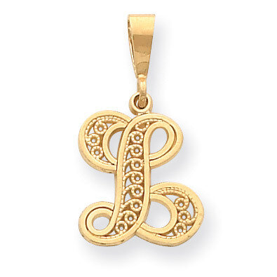 Initial L Charm 14k Gold C569L, MPN: C569L, 883957861135