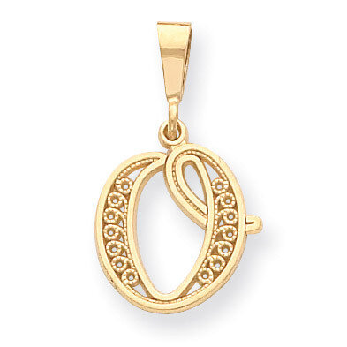 Initial O Charm 14k Gold C569O, MPN: C569O, 883957861166
