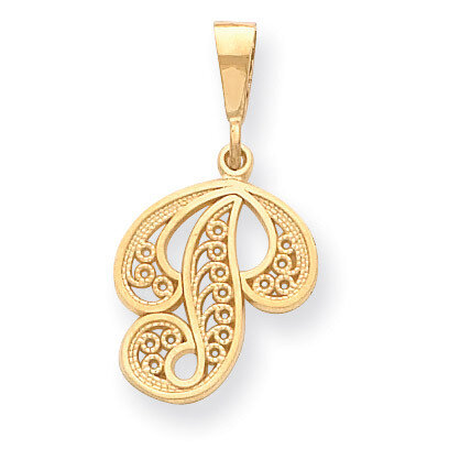 Initial P Charm 14k Gold C569P, MPN: C569P, 883957861173