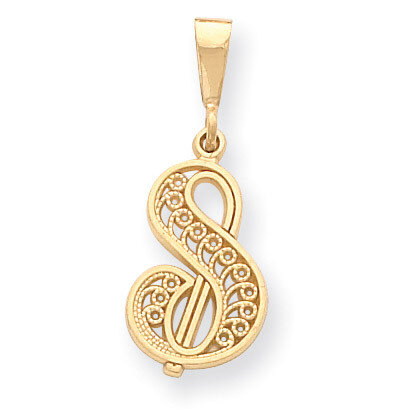 Initial S Charm 14k Gold C569S, MPN: C569S, 883957861197