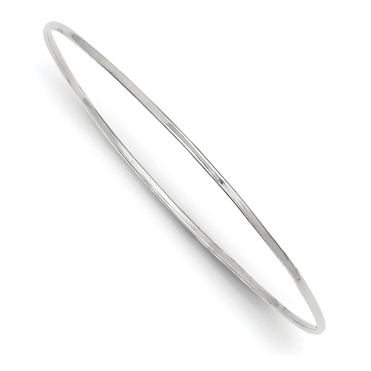 8 Inch 1.5mm Slip-on Bangle Bracelet 14k white Gold DB631, MPN: DB631, 191101562662