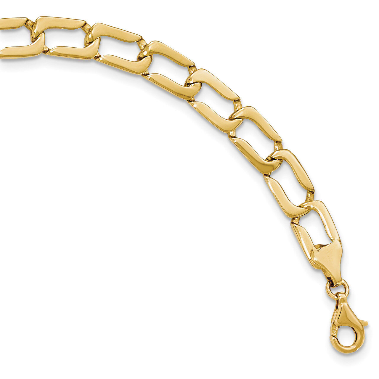 8.5 Inch 14kt Yellow Gold Polished Link Bracelet 14k Gold GB244-8.5, MPN: GB244-8.5, 886774561769