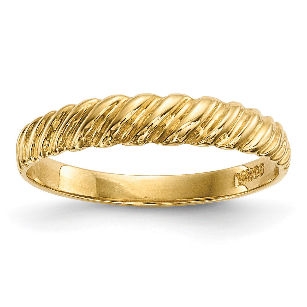 Madi K Kids Polished Twist Ring 14k Gold GK974, MPN: GK974, 191101078811
