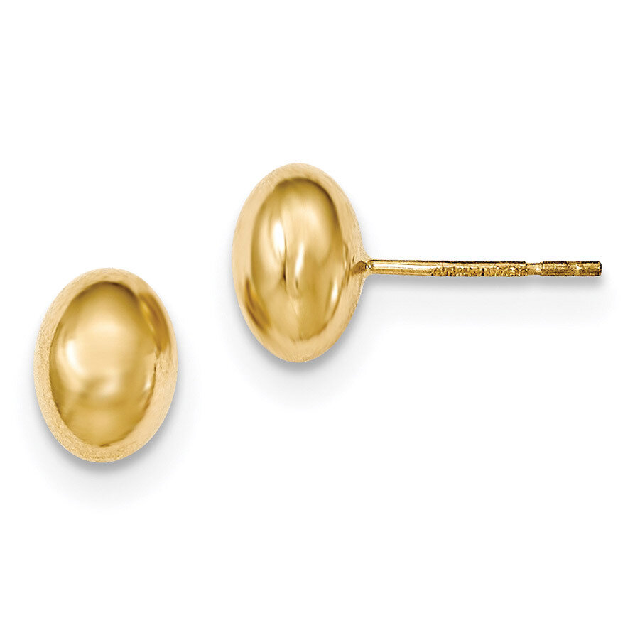 Post Earrings 14k Gold Polished H1020, MPN: H1020, 868044124799