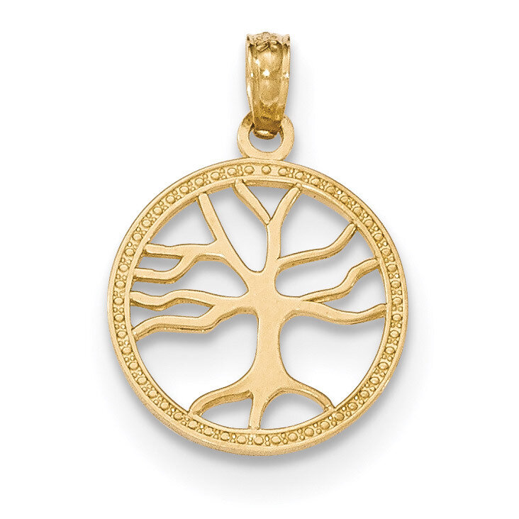 Small Tree of Life in Round Pendant 14k Gold Polished K5277, MPN: K5277, 637218169504