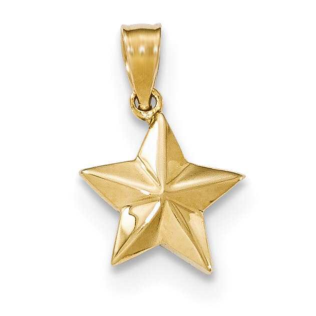 Small Star Pendant 14k Gold Polished K5308, MPN: K5308, 191101458309