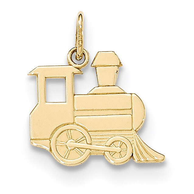 Toy Train Pendant 14k Gold Polished K5410