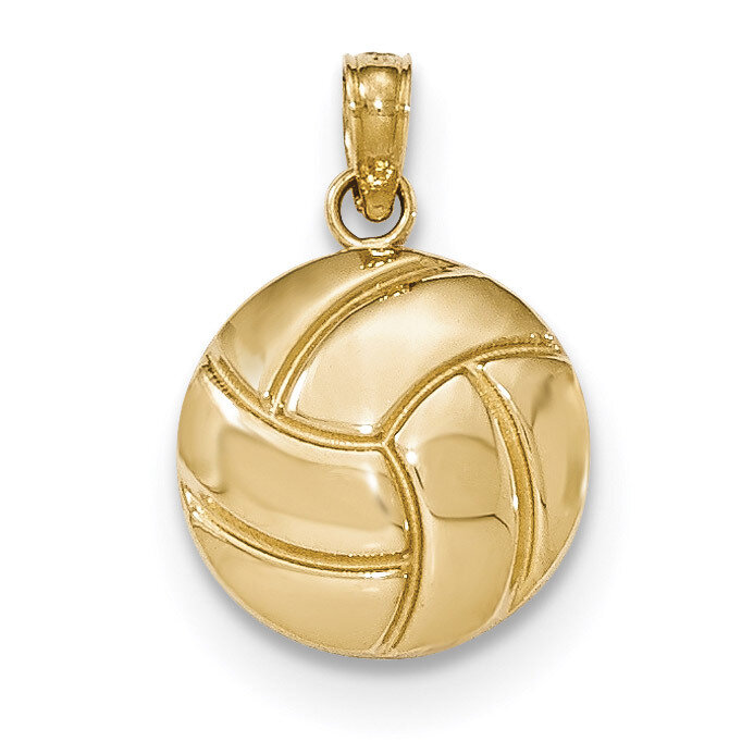 Volleyball Pendant 14k Gold Polished K5433