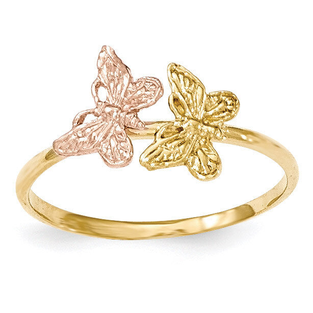 Polished Butterfly Ring 14k Two-Tone Gold K5770