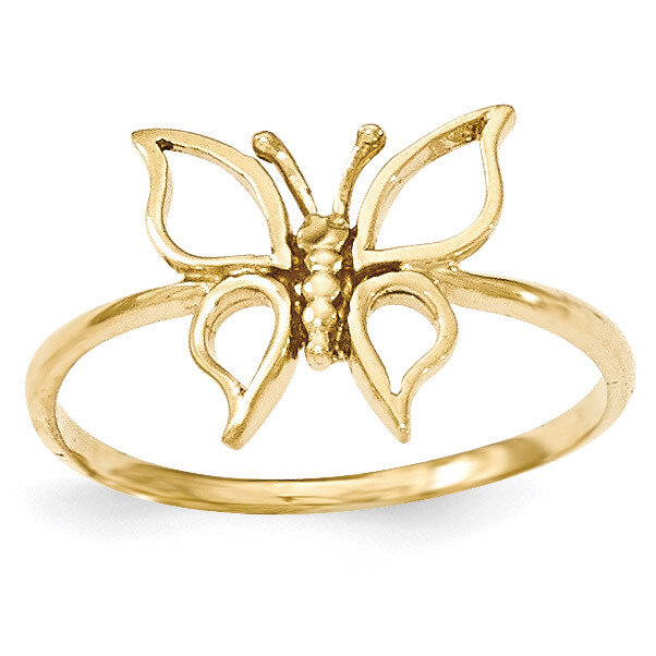 Butterfly Ring 14k Gold Polished K5773