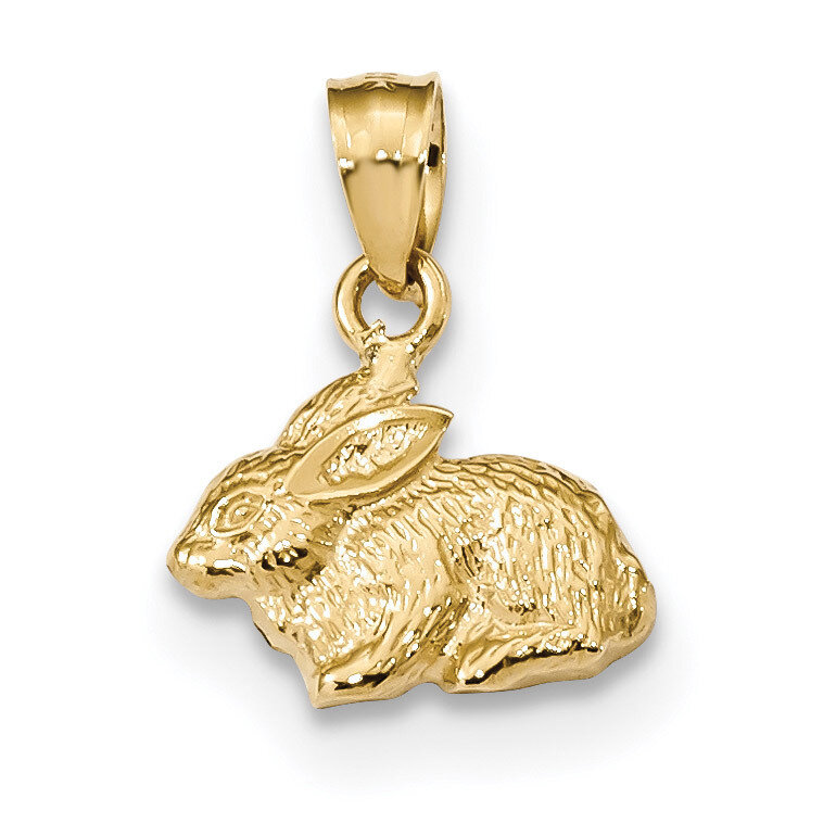 Rabbit Pendant 14k Gold Polished K5908