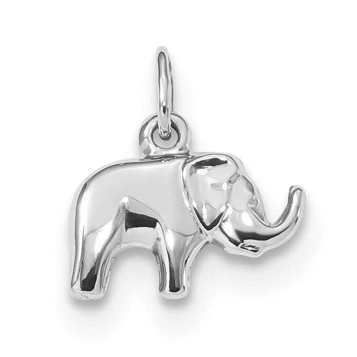 Elephant Charm 14k white Gold K6013, MPN: K6013, 886774041001
