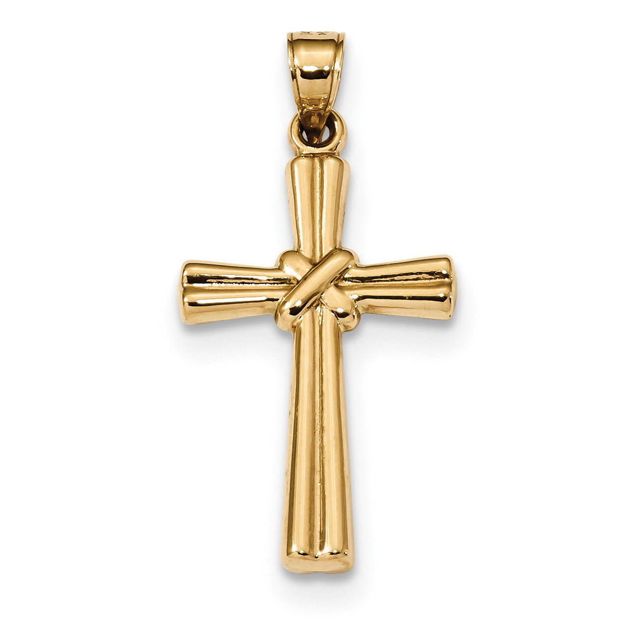 Hollow Cross Pendant 14k Gold K6163