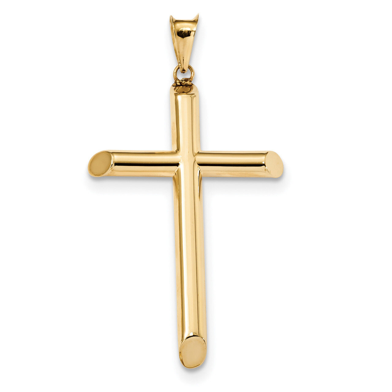 Tube Cross Pendant 14k Gold Polished K6182, MPN: K6182, 886774055695
