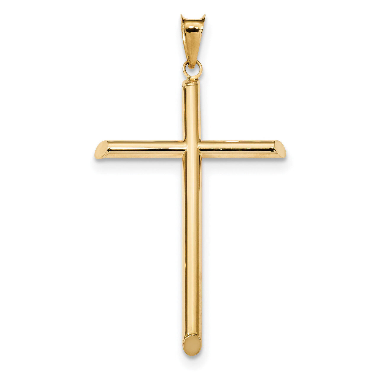 Tube Cross Pendant 14k Gold Polished K6184, MPN: K6184, 883957834504