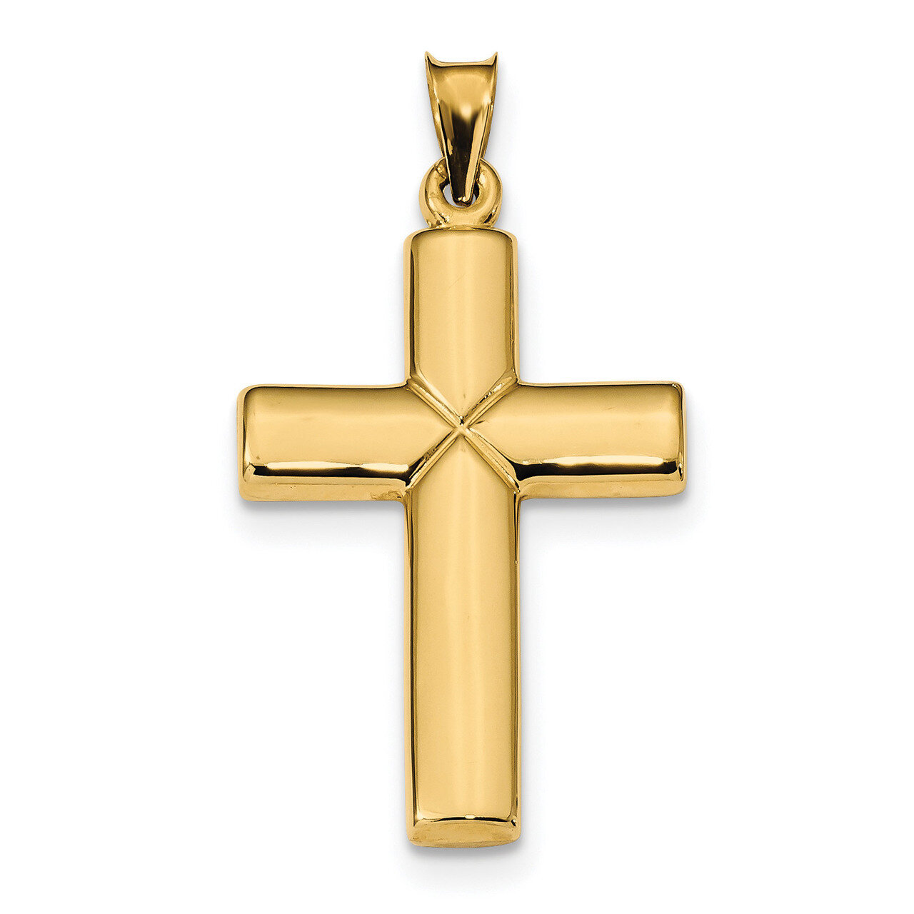 Stamping Cross Pendant 14k Gold Polished K6221, MPN: K6221, 883957351544