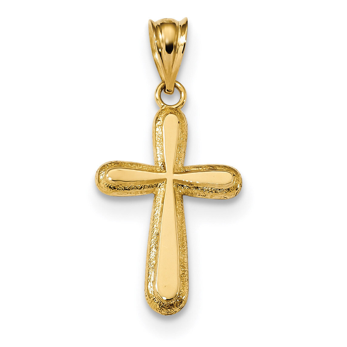 Cross Pendant 14k Gold Polished K6228, MPN: K6228, 883957156811