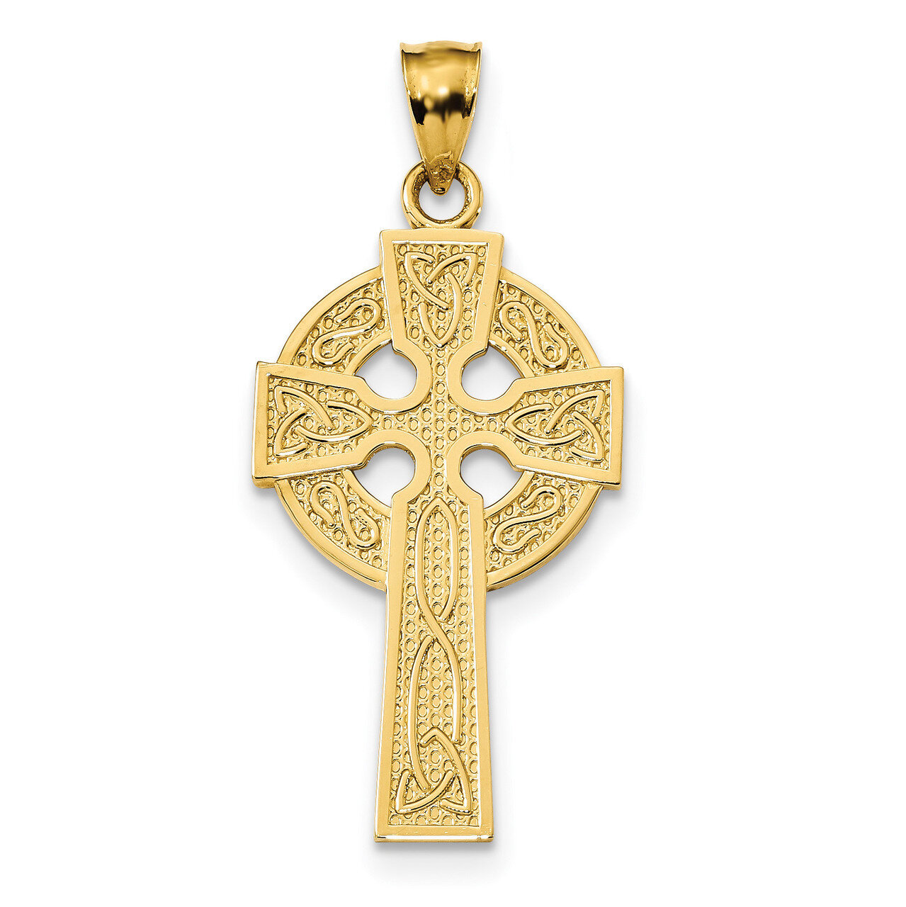 Celtic Cross Pendant 14k Gold Polished K6233, MPN: K6233, 883957989907
