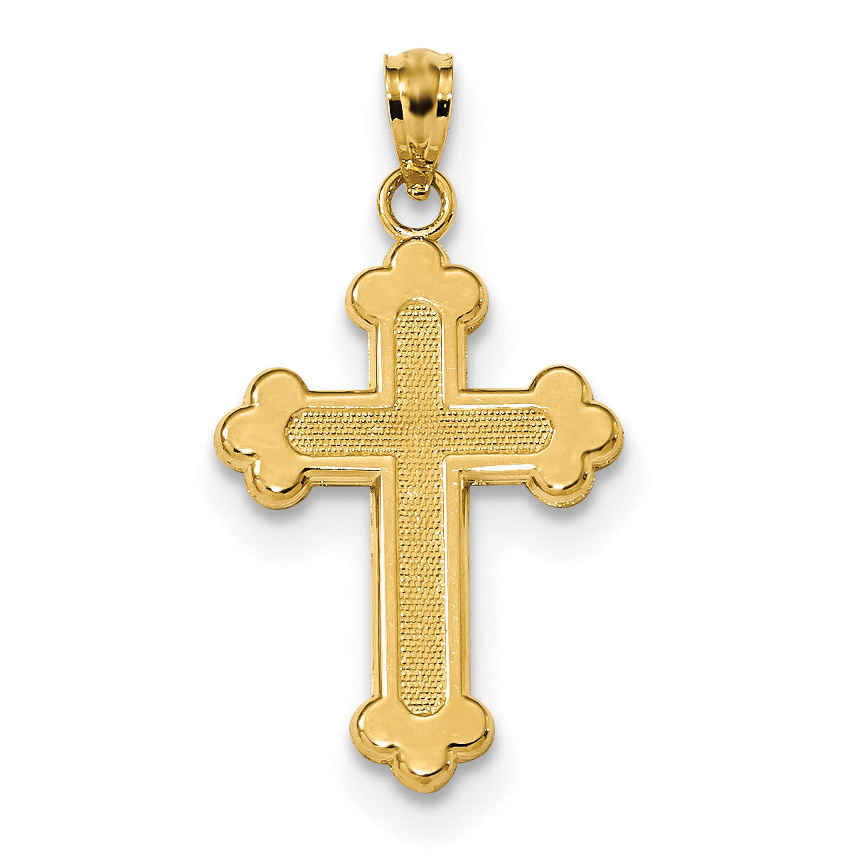Budded Cross Pendant 14k Satin &amp; Polished K6247, MPN: K6247, 886774081908