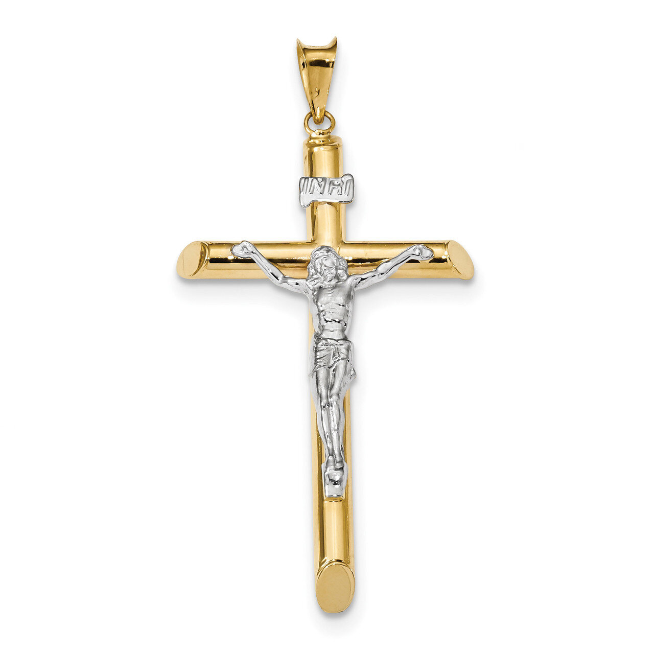Crucifix Pendant 14k Two-Tone Gold Polished K6283, MPN: K6283, 886774119731
