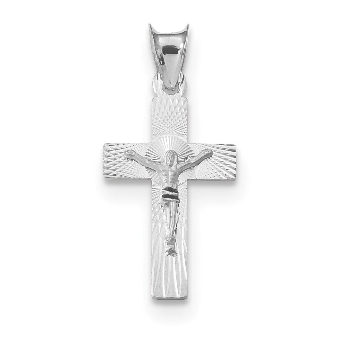 Crucifix Pendant 14k white Gold K6306, MPN: K6306, 883957834528