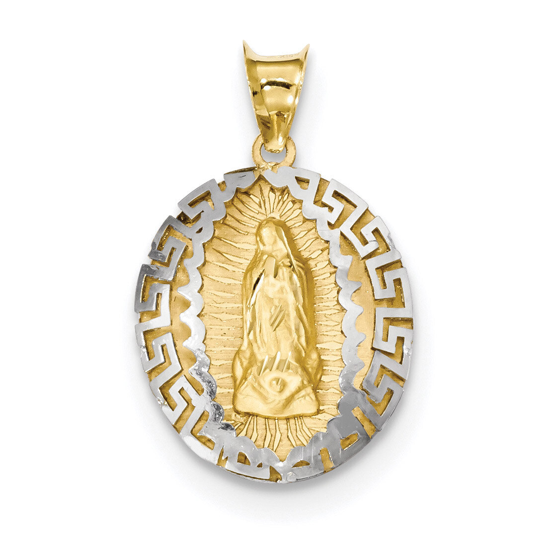 Our Lady Of Guadalupe Pendant 14k Two-Tone Gold K6340