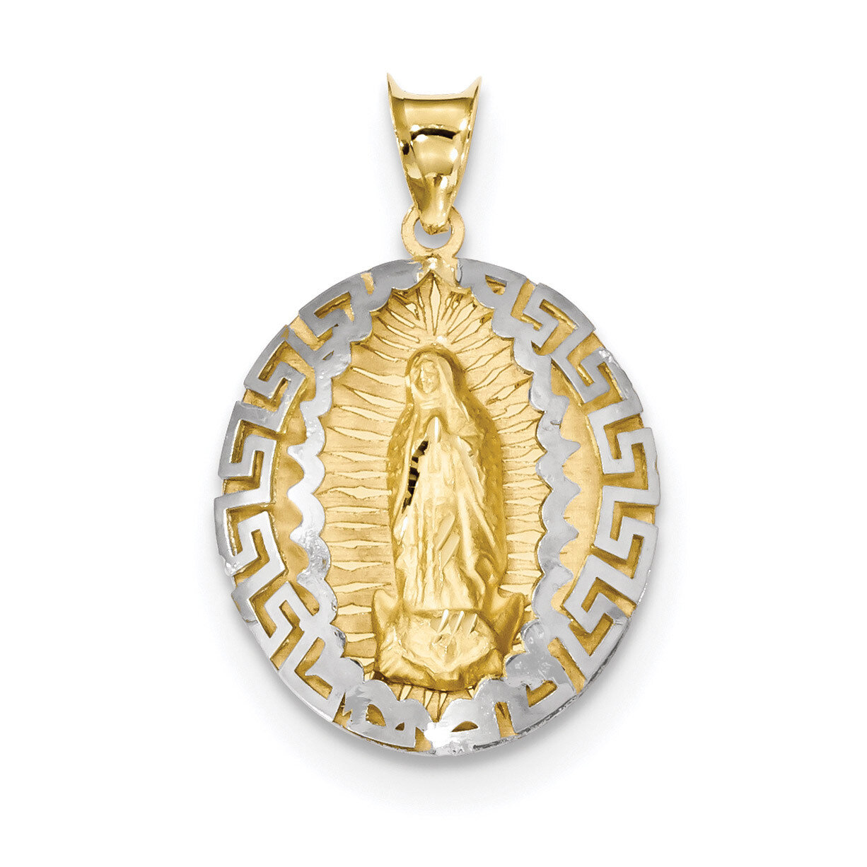Our Lady Of Guadalupe Pendant 14k Two-Tone Gold K6341