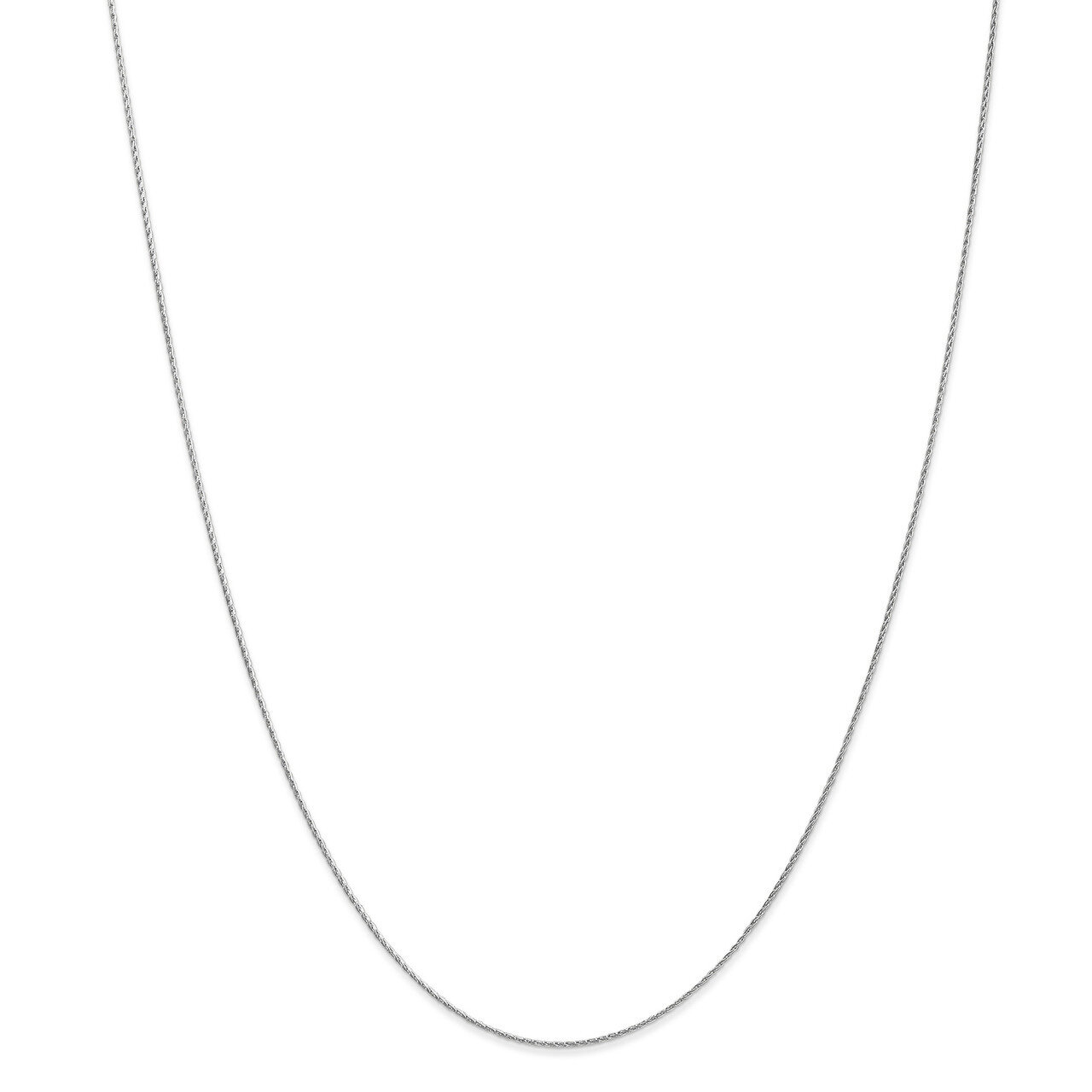 24 Inch 0.8mm Baby Parisian Wheat Chain 14k white Gold PEN314-24, MPN: PEN314-24, 886774402284