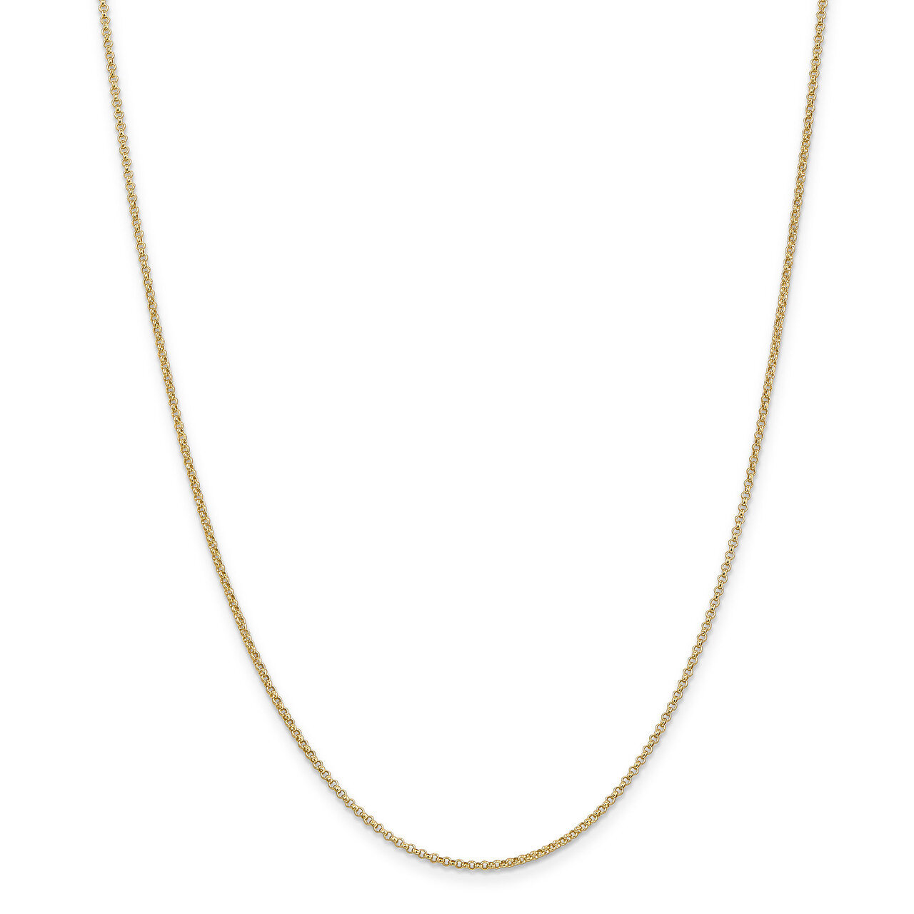 20 Inch 1.55mm Rolo Pendant Chain 14k Gold PEN321-20, MPN: PEN321-20, 191101365287