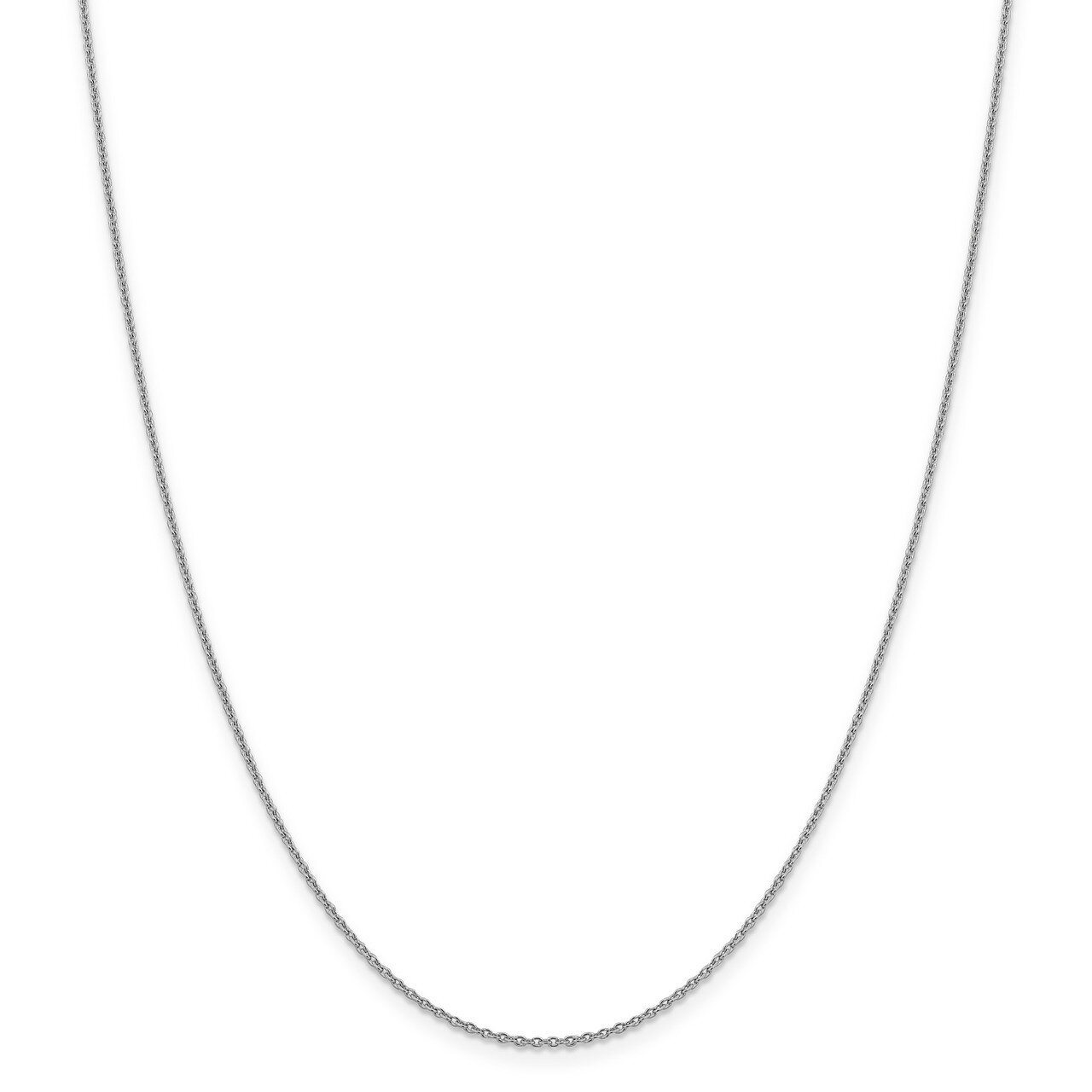 24 Inch 1.40mm Solid Polished Cable Chain 14k white Gold PEN327-24, MPN: PEN327-24, 883957173818