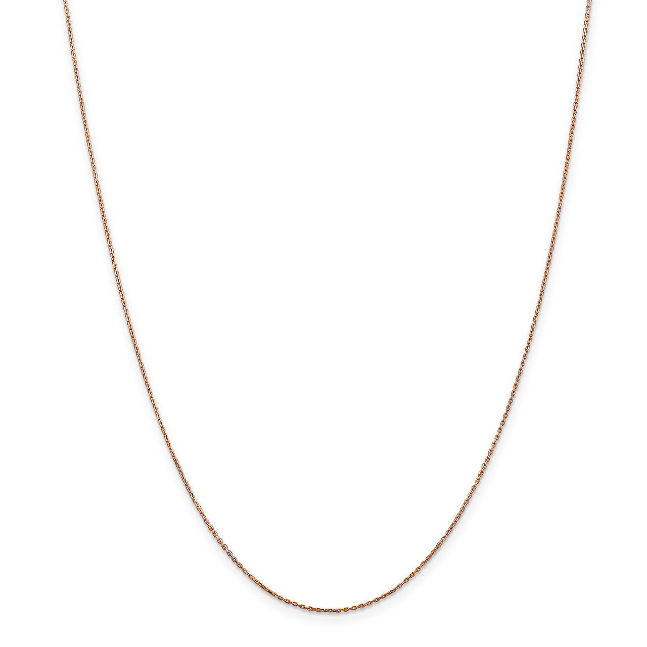 24 Inch 0.8mm Diamond -cut Cable Chain 14k Rose Gold RSC32-24, MPN: RSC32-24, 886774419084
