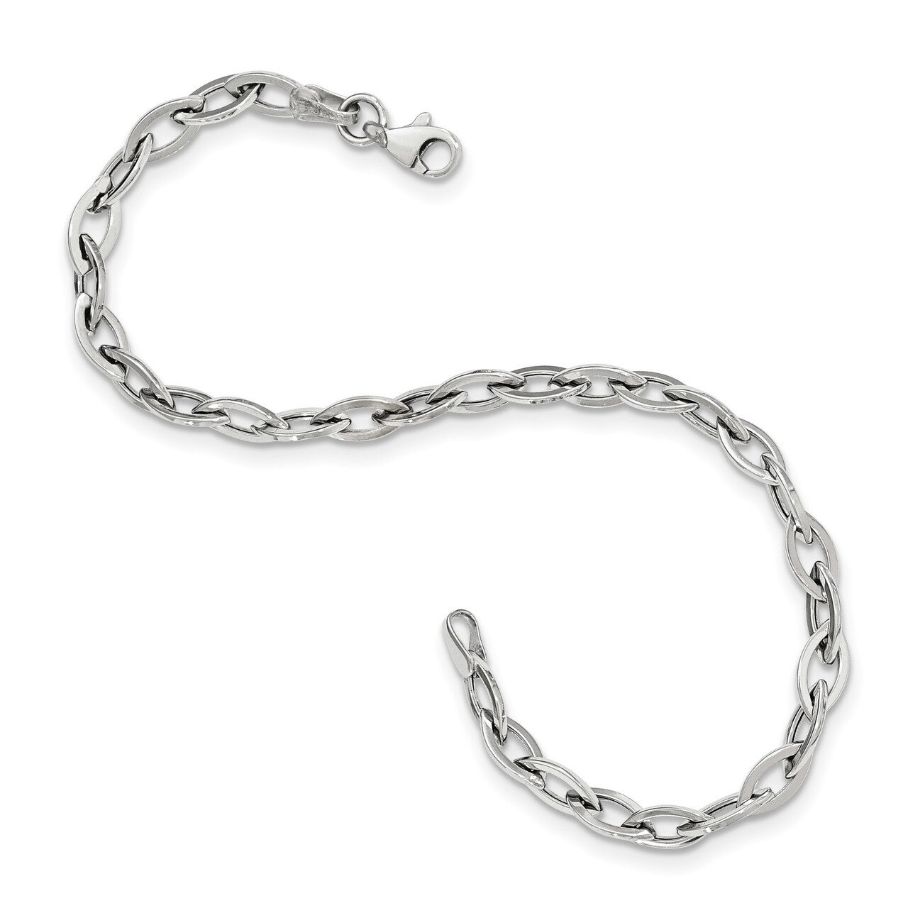 7.5 Inch Polished Bracelet 14k white Gold SF2188-7.5, MPN: SF2188-7.5, 868044168014