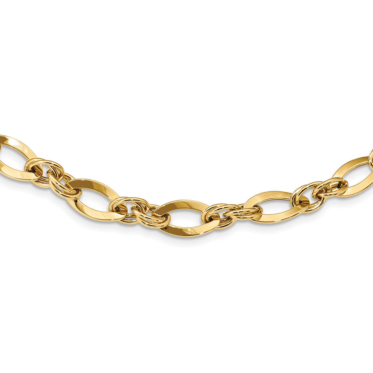 8.25 Inch Fancy Link Bracelet 14k Gold Polished SF2324-8.25