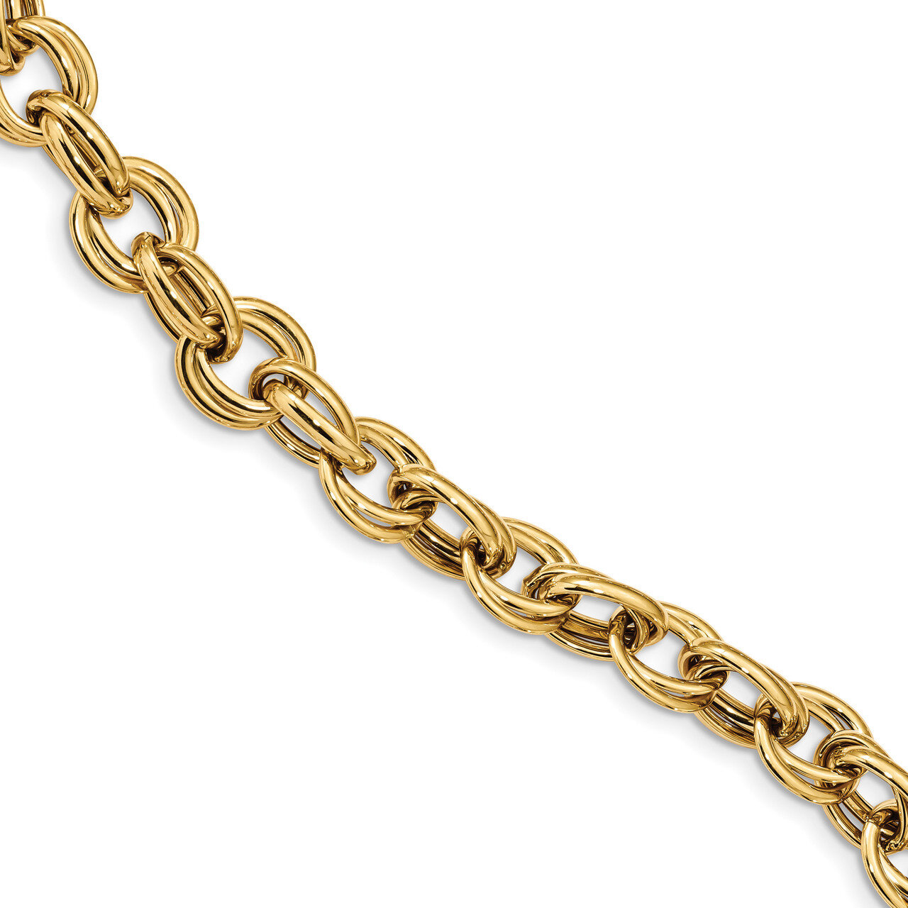 8 Inch Fancy Link Bracelet 14k Gold Polished SF2330-8