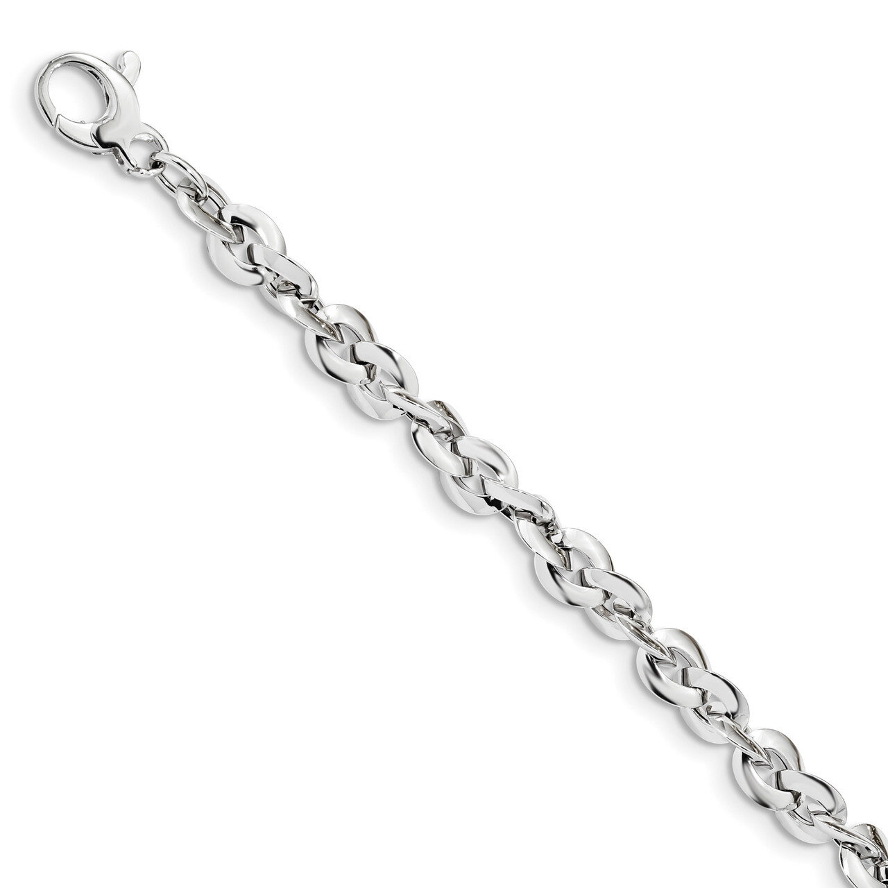 7.5 Inch Polished Bracelet 14k white Gold SF2412-7.5, MPN: SF2412-7.5, 191101335211