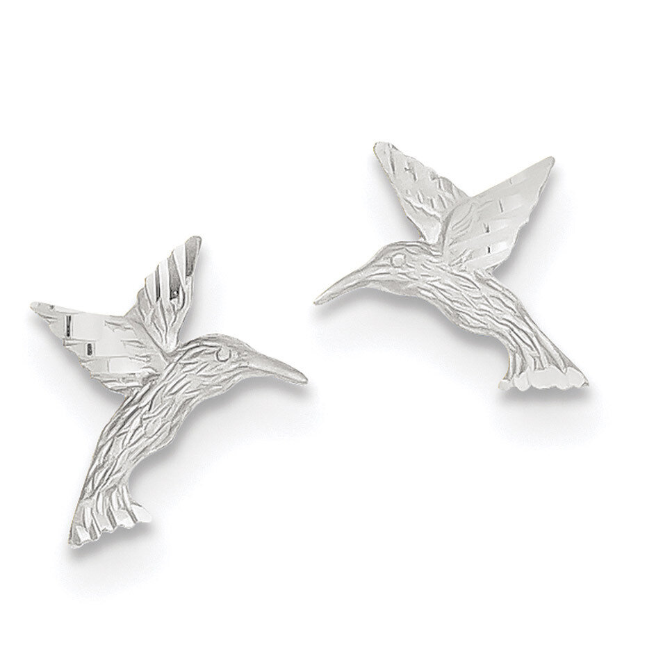 Hummingbird Earrings 14k white Gold TC626W, MPN: TC626W, 191101078309