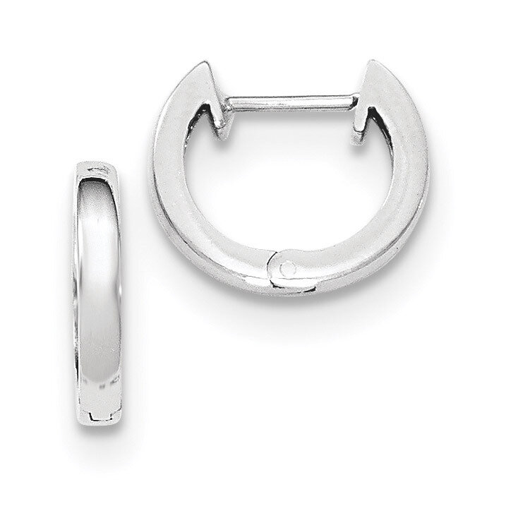 Hinged Hoop Earrings 14k white Gold TF768, MPN: TF768, 869786128533