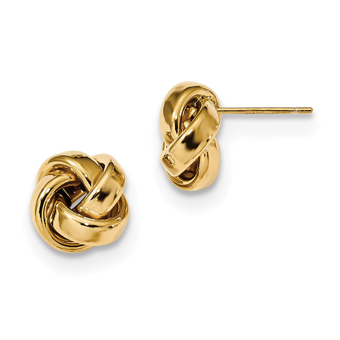 Love Knot Post Earrings 14k Gold Polished TL1057, MPN: TL1057, 191101143052