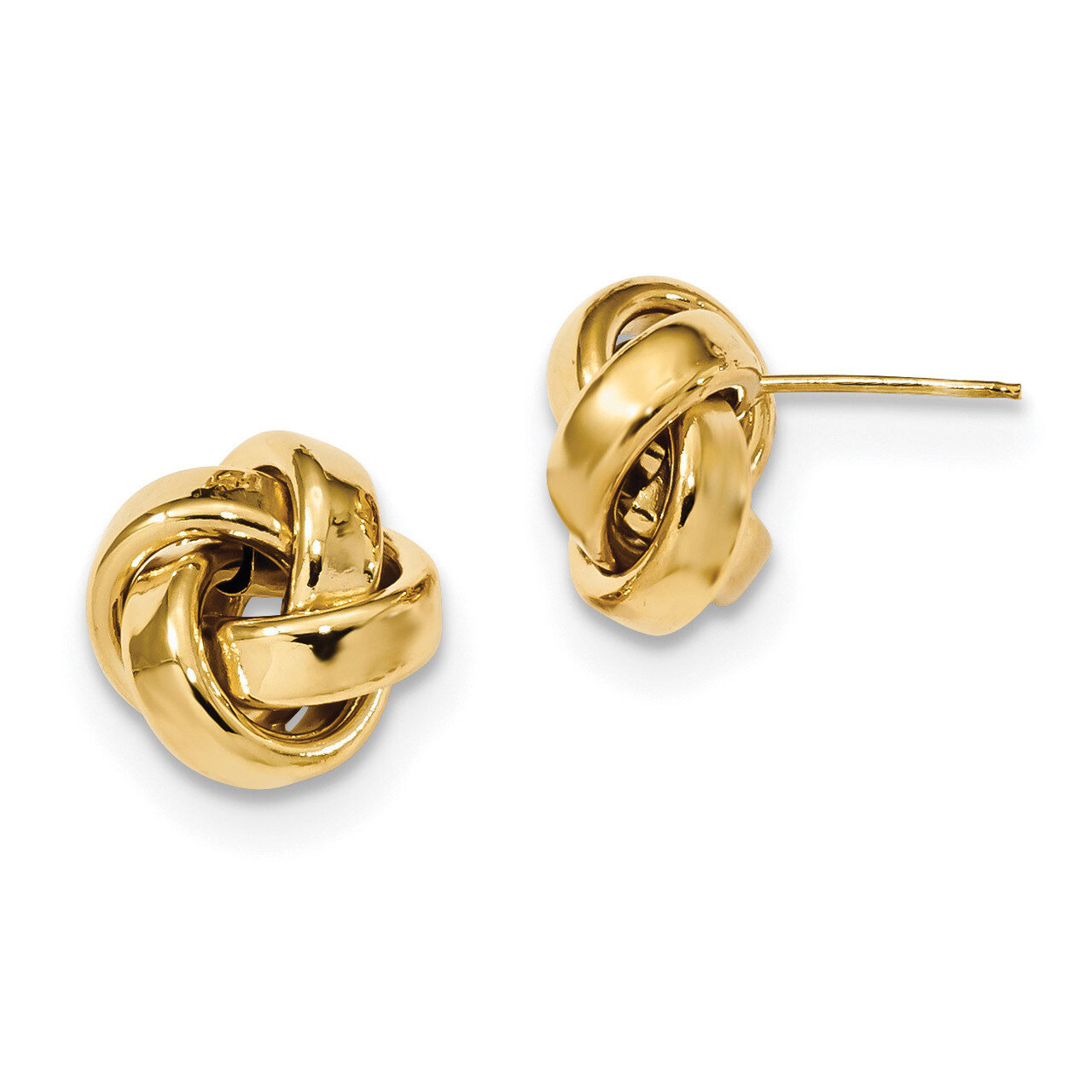 Love Knot Post Earrings 14k Gold Polished TL1075, MPN: TL1075, 191101059391