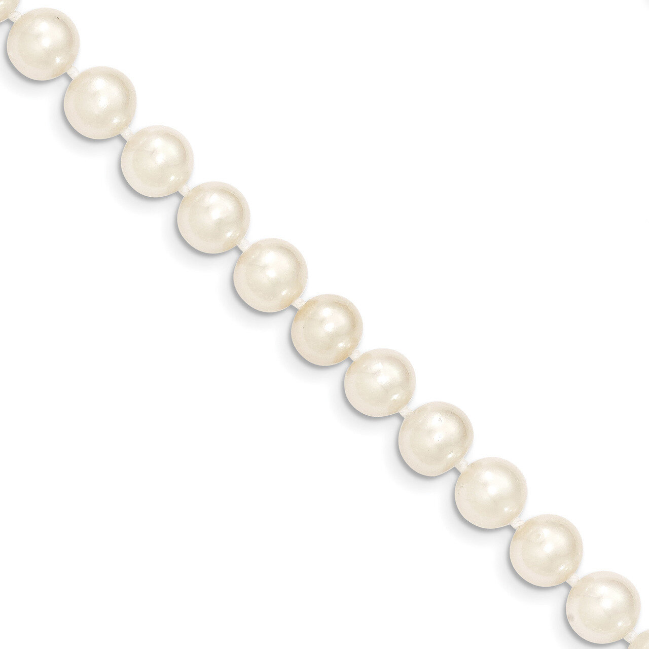 28 Inch 8-9mm White Near Round Fresh Water Cultured Pearl Necklace 14k Gold WPN080-28, MPN: WPN080-…