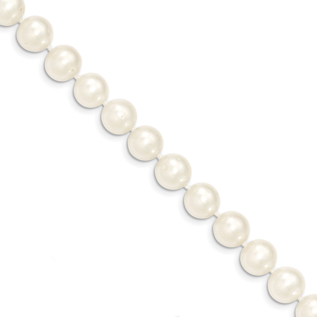 16 Inch 9-10mm White Near Round Fresh Water Cultured Pearl Necklace 14k Gold WPN090-16, MPN: WPN090…
