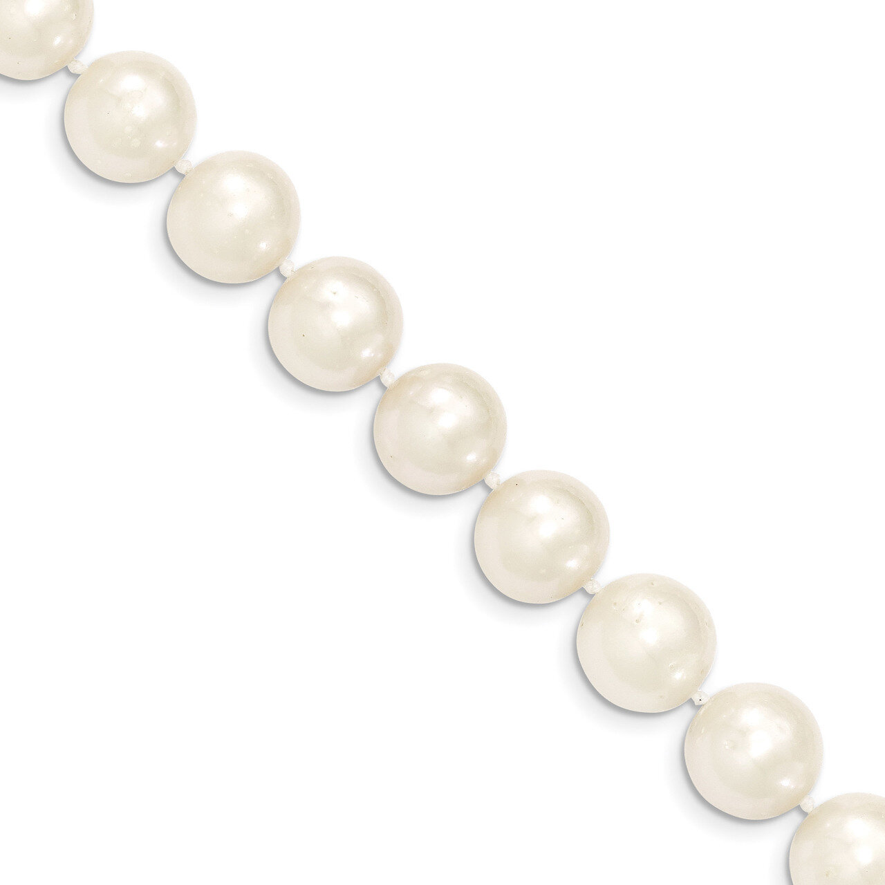 7.5 Inch 11-12mm White Near Round Fresh Water Cultured Pearl Bracelet 14k Gold WPN110-7.5, MPN: WPN…