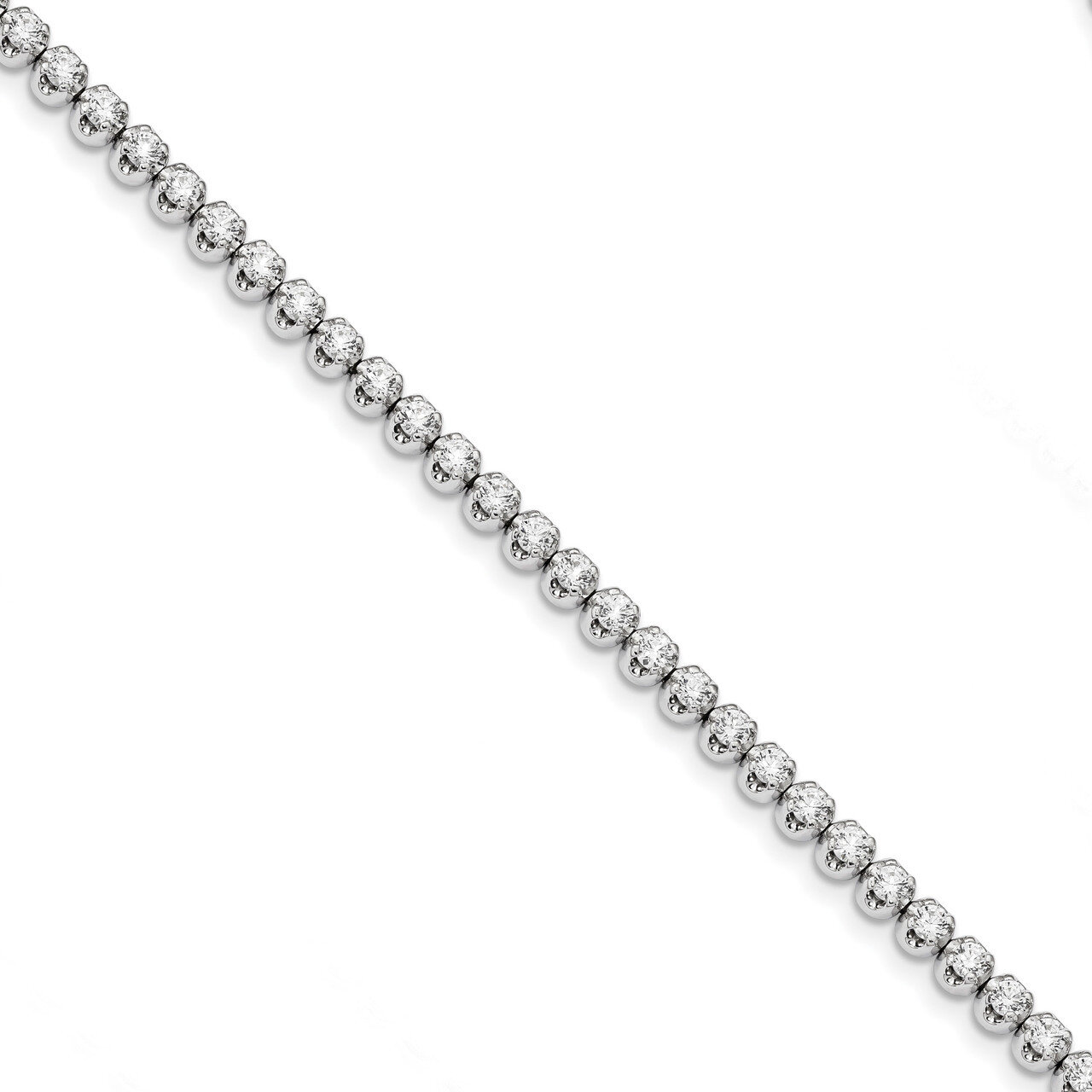 7 Inch 7in Holds 41 2.9mm 3.98ct Tennis Bracelet Mtg 14k white Gold X10006W, MPN: X10006W,