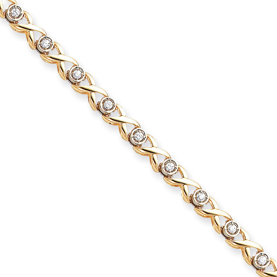 Diamond tennis bracelet 14k Gold X2365A