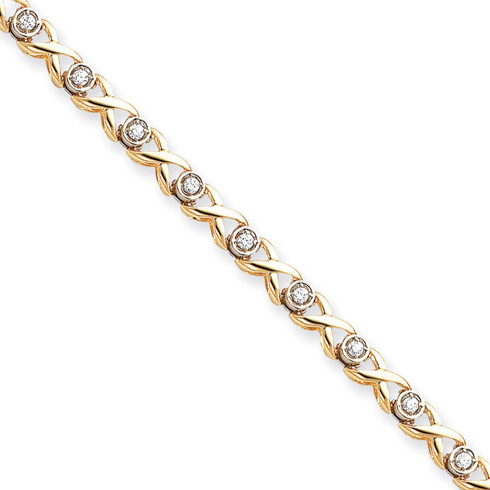 Diamond tennis bracelet 14k Gold X2365VS, MPN: X2365VS, 883957195636