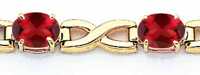 Garnet bracelet 14k Gold 7x5mm Oval X951GA, MPN: X951GA, 883957194929