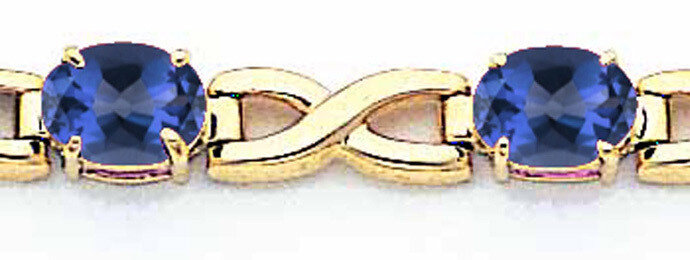 Sapphire bracelet 14k Gold 7x5mm Oval X951S, MPN: X951S, 883957196916