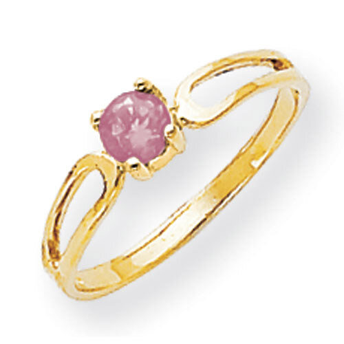 4mm Pink Sapphire Ring 14k Gold X9674SP