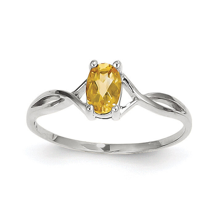 Citrine Birthstone Ring 14k white Gold XBR430, MPN: XBR430, 191101226304