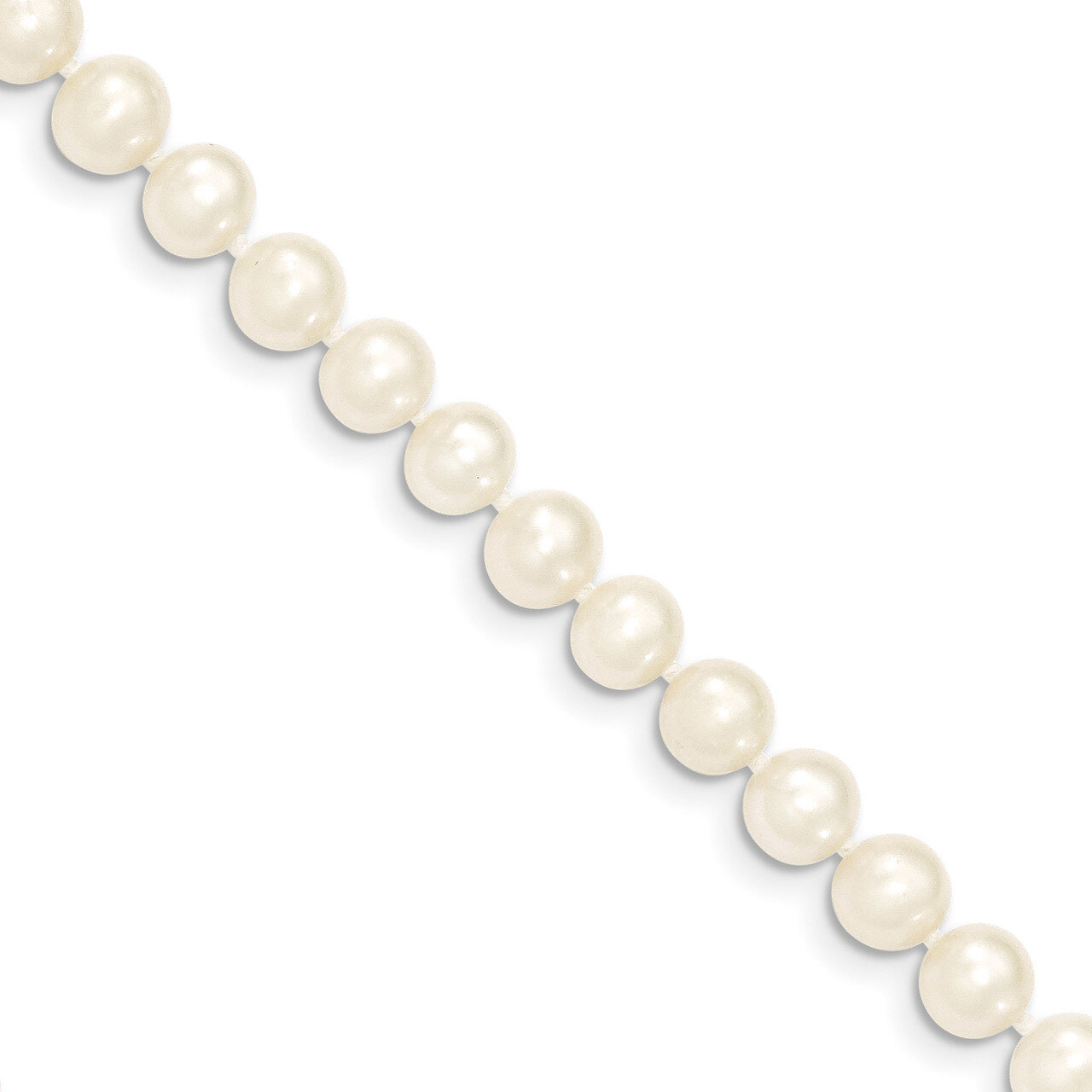 4 Inch 6-7mm Egg White Fresh Water Cultured Pearl Bracelet 14k Gold XF453-4, MPN: XF453-4, 19110190…